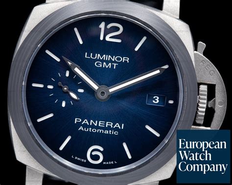 panerai titanium blue|Panerai luminor gmt titanium.